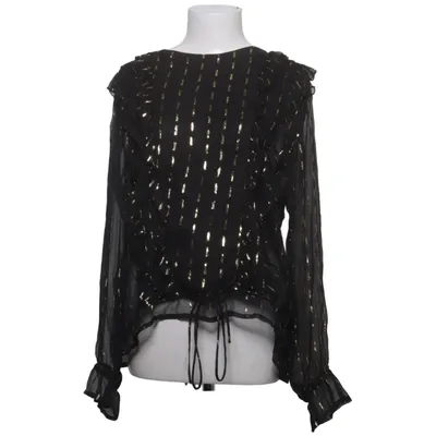 Blouse (Black, Gold) from Brave@ Metallic fiber, Polyester, Viscose