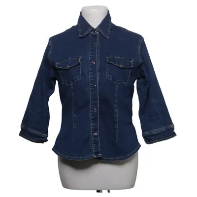 Denim blouse (Blauw) van Bigarreau Katoen, Elastaan
