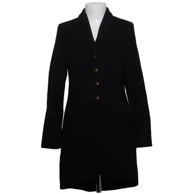 Manteau (Noir) de Rick Cardona Cachemire, Polyamide, Polyester