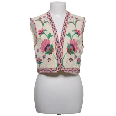 Gilet (Beige, Meerkleurig) van Zara Katoen