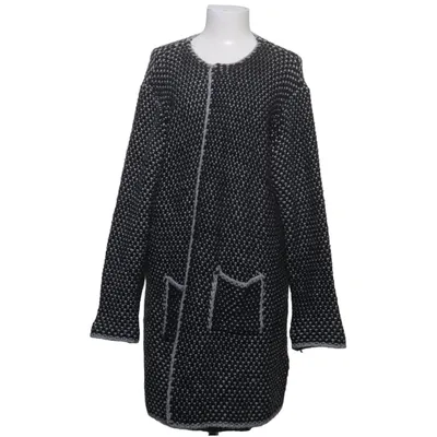 Cardigan (Sort, Hvid) fra Gina Laura Collection Akryl, Alpacauld, Viscose
