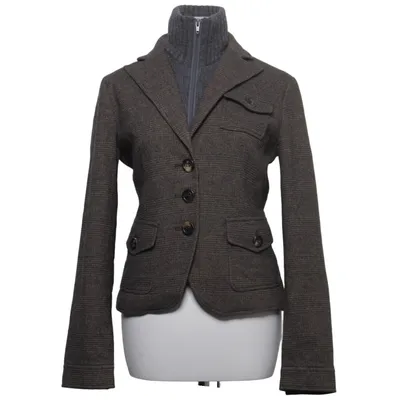 Blazer (Brown) from Oui Set Cotton, Polyamide, Wool