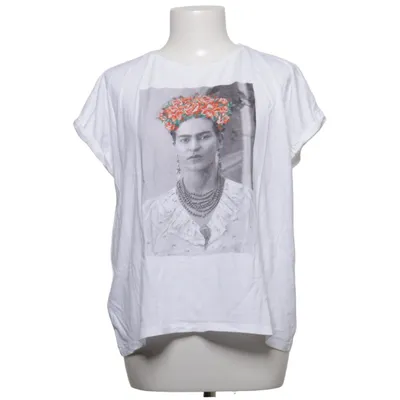 T-shirt (Hvid) fra Mango Casual Bomuld, Modal, Polyester