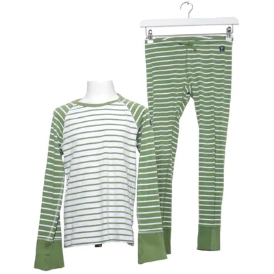 Pyjamas (Grön, Vit) från Polarn O. Pyret Ekologisk bomull