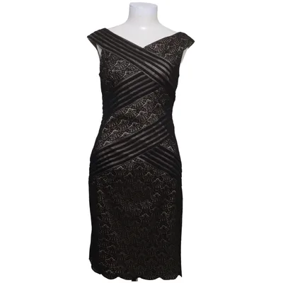 Robe de cocktail (Noir, Beige) de Adrianna Papell Élasthane, Polyamide, Polyester