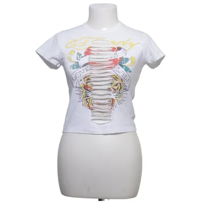 T-shirt (LOVE-RUNS-WILD BABY SLASH T-SHIRT) fra Ed Hardy Bomuld, Elastan