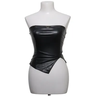 Tube top (Zwart) van Met Polyurethaan