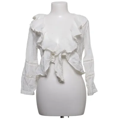 Blouse (White) from Zara Cotton