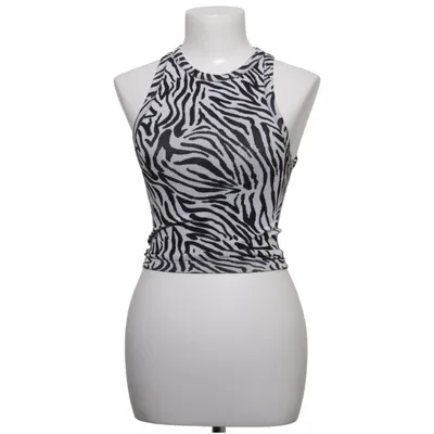 Tank Top (Black, White) from Stradivarius