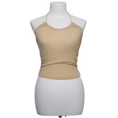 Halterneck top (Beige) fra Bik Bok Elastan, Metallfiber, Polyamid