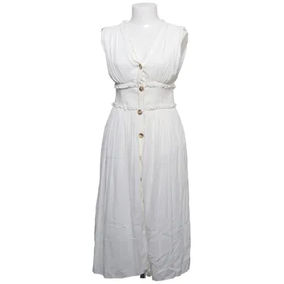 Maxi dress (White) from Zara Basic Cotton