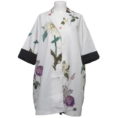 Manteau (Blanc, Multicolore) de Wendy Trendy Acétate, Polyester