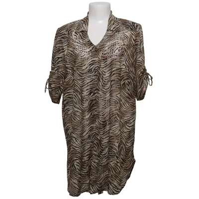 Blouse (Beige, Noir) de Silbor Polyester