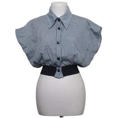 Short sleeve shirt (Blue, White, Black) from Setre Cotton, Polyamide, Polyester, Viscose