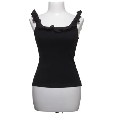 Débardeur (Noir) de H&M Trend Coton, Élasthane