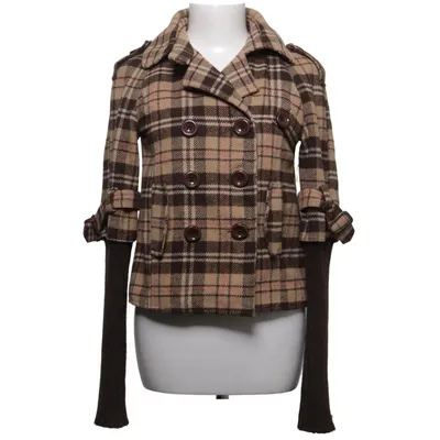 Pea coat (Beige, Brown) from Zeta Moda Polyester, Wool