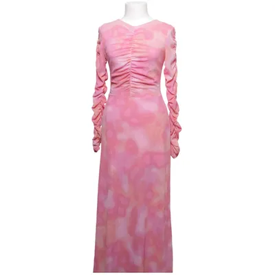 Långklänning (Rosa, Flerfärgad) från Lindex Elastan, Polyester