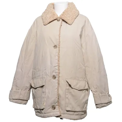 Shearlingjacka (Beige) från ASOS Design Bomull, Polyester