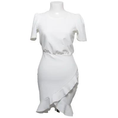 Jurk (Wit) van Bubbleroom Elastaan, Polyester