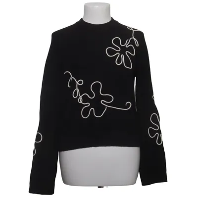 Pull-over (Noir, Blanc) de Object Élasthane, Nylon, Viscose