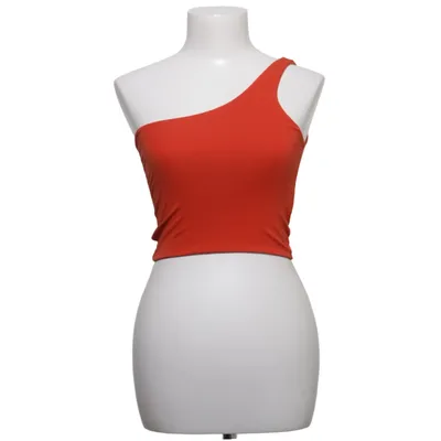 Crop top (Rouge) de Subdued Coton, Élasthane