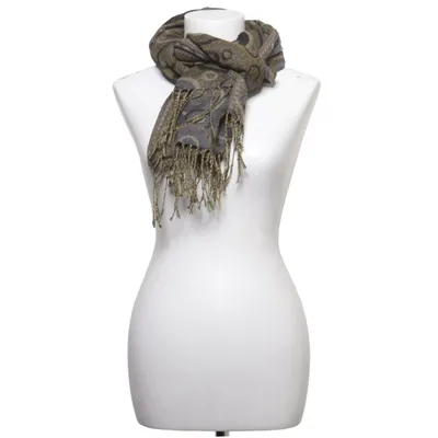 Scarf (Gray, Green) from Pashmina