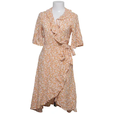 Wrap dress (Brown, White) from Ellos Viscose