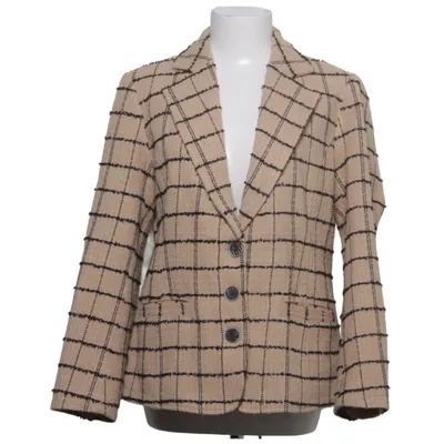 Kavaj (Beige, Svart) från Micha Acetat, Polyester, Ull