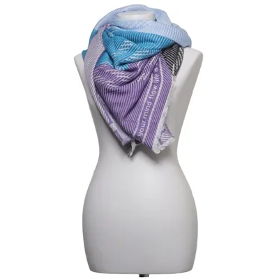 Shawl (Blue, Purple, Black) from Cecil Acrylic, Modal, Viscose