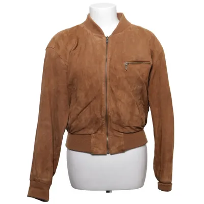 Läderjacka (Brun) från Hollies Acetat, Polyamid, Skinn