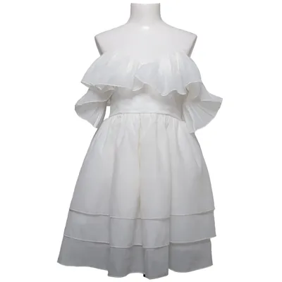 Jurk (Wit) van NBD Katoen, Elastaan, Polyester