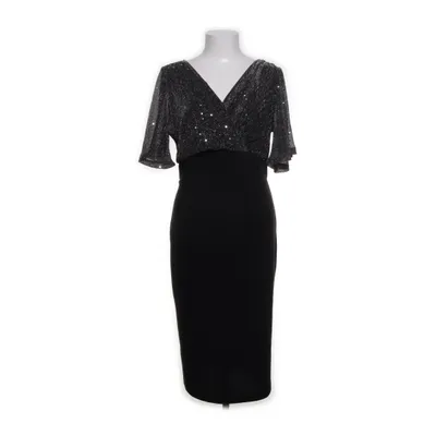 Robe de soirée (Noir, Argent) de Belle Poque Élasthane, Polyester, Viscose