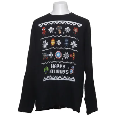 Christmas sweater (Black, Multicolored) from Marvel Cotton