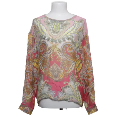 Blouse (Pink, Multicolored) from Max Volmáry Elastane, Nylon, Polyester, Silk, Viscose
