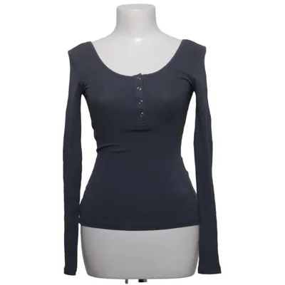 Henley T-shirt (Grå) fra Pieces Bomuld, Elastan