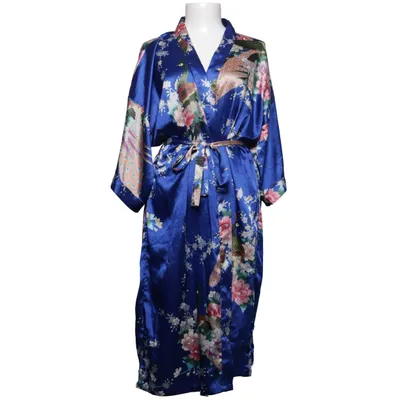 Dressing gown (Blue, Multicolored) from Oriental Village Silk