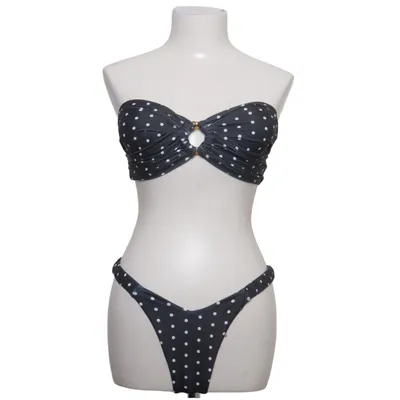 Bikini (Black, White) from Shein Elastane, Polyester