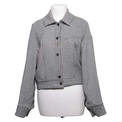 Jakke (Sort, Hvid) fra Mango Suit Bomuld, Elastan, Polyester, Viscose