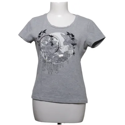 T-shirt (Gris) de Toffs Coton, Élasthane, Polyester