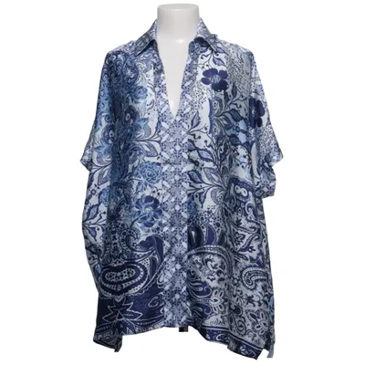 Kaftan (Blauw, Wit) van Mat. Gerecycled polyester