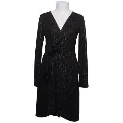 Wrap dress (Black, Gold) from Envie de Fraise Elastane, Viscose