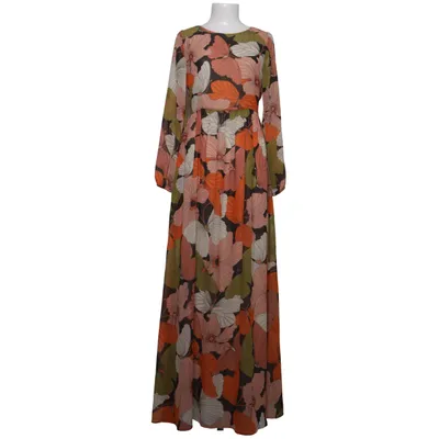 Maxi dress (Orange, Green, Multicolored) from Hallhuber Donna Polyester