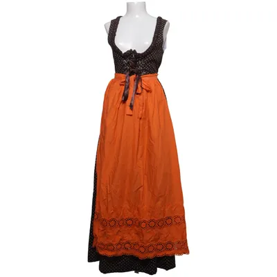 Dirndl (Brown, Orange) from Original Steindl Cotton