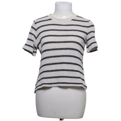 T-shirt (Wit, Blauw) van Massimo Dutti Katoen