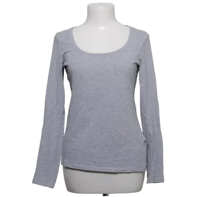 T-shirt à manches longues (Gris) de H&M Modern Classic Coton, Élasthane