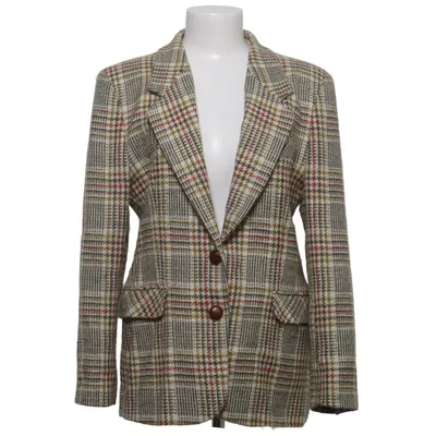 Blazer (Beige, Multicolored) from Cora Wool