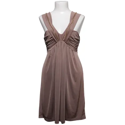 Halterneck-kjole (Beige) fra Raxevsky Polyester