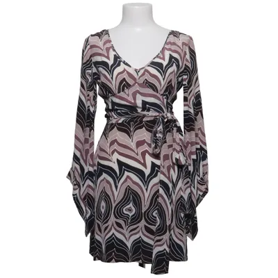 Wickelkleid (Lila, Blau, Mehrfarbig) von H&M Seide