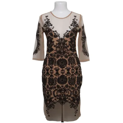 Kjole (Beige, Sort) fra For Love & Lemons Elastan, Polyester