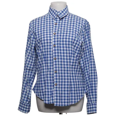 Hemd (Blau, Weiß) von Wiesnkönig Baumwolle, Polyester